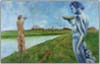 Bacchus an der Wmme, 2001, oil on canvas, 107 x 167 cm
