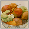 Fruchtschale, 1979. Aquarell auf Papier, 12,5 x 17 cm