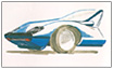 Study of detail, examinationwork, 1977. Marker on transparent paper, 41,9 x 29,5 cm