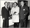 Andr Thomkins with Carlo von Castelberg and Dir. Gotthard Bank